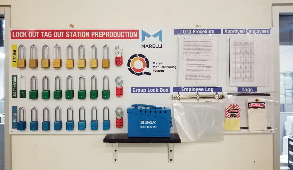 Custom Magnetic LOTO Board